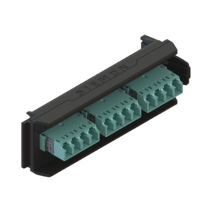 Placa Acopladora LightVerse, 6 Conectores Dúplex LC/UPC, Acepta hasta 12 Fibras Multimodo OM3 y OM4 (No Shuttered)