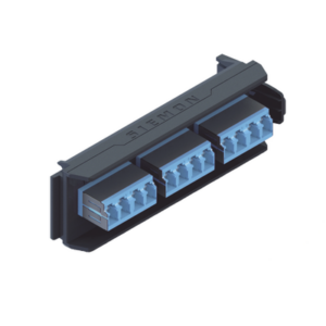 Placa Acopladora LightVerse, 6 Conectores Dúplex LC/UPC Shuttered, Acepta hasta 12 Fibras Monomodo