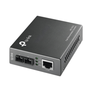 Convertidor Fibra Óptica Monomodo / 1 Puerto RJ45 10/100 Mbps / Puerto Fibra Óptica SC 100 Mbps / Hasta 20 kilometros / Plug and Play