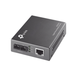 Convertidor Fibra Óptica Multimodo / 1 Puerto RJ45 10/100/1000 Mbps / Puerto Fibra Óptica SC 1000 Mbps / Hasta 550 metros / Plug and Play