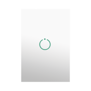 (ZWAVE) Interruptor On/Off panel táctil touch inalámbrico Zwave Plus 1 boton. No requiere cable neutro, Compatible con Hubitat HC8, Álula M2M, otros