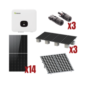 Kit Solar Interconexion / 8kW 220Vca / Inversor GROWATT / Montaje Incluido