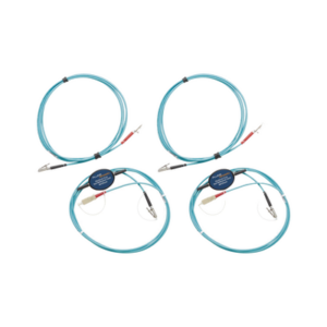 Kit de Cables de Referencia de Comprobación Multimodo CertiFiber Pro, Para Fibras con Conectores LC de 50µm (2 SC/LC Metálico, 2 LC/LC Metálico), de 2 Metros (6.56 Pies)