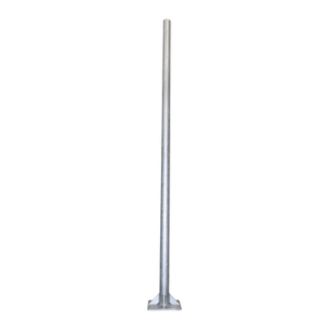 Poste de Acero Galvanizado para Videovigilancia, 3 m de altura.