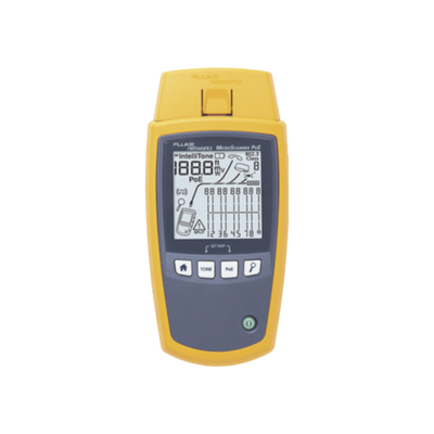 Verificador de Red MicroScanner PoE, para Comprobación de Redes de Voz, Datos, Video y PoE 802.3af, at, bt y UPOE, con Pantalla LCD Retroiluminada