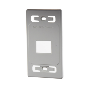Placa de Pared Modular MAX, de 2 Salidas, Color Blanco