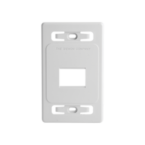 Placa de Pared Modular MAX, de 2 Salidas, Color Blanco, Versión Bulk (Sin Empaque Individual)