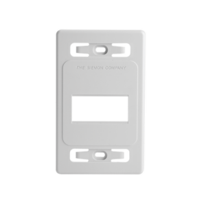 Placa de Pared Modular MAX, de 3 Salidas, Color Blanco, Versión Bulk (Sin Empaque Individual)