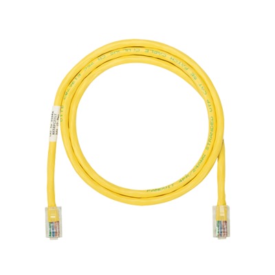 Cable de Parcheo UTP Categoría 5e, con Plug Modular en Cada Extremo – 1 Metro (3.28 Pies) – Amarillo