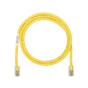 Cable de parcheo UTP Categoría 5e, con plug modular en cada extremo – 3 m. – Amarillo