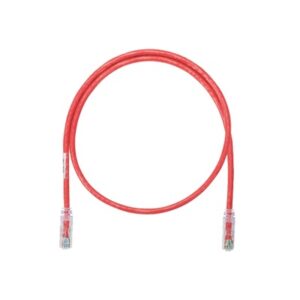 Cable de Parcheo UTP Categoría 6, con Plug Modular en Cada Extremo – 4.3 Metros (14.11 Pies) – Rojo