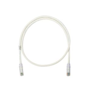 Cable de Parcheo UTP Categoría 6, con Plug Modular en Cada Extremo – 1 Metro (3.28 Pies) – Blanco Mate