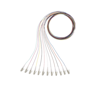 Kit de 12 Pigtails con Conector LC, Multimodo 50/125 OM4, 900um, de 1 Metro (3.28 Pies)