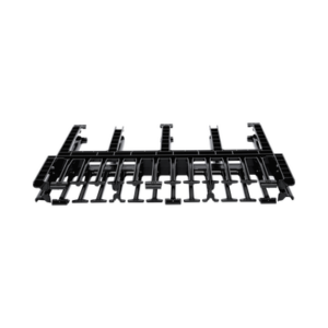Organizador de Cables Horizontal NetManager de Alta Densidad, Doble (Frontal y Posterior), Para Rack de 19in, 1UR, Color Negro