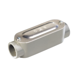 Caja oval roscada tipo C de 1 1/4″ (31.8 mm) Incluye tapa y tornillos.