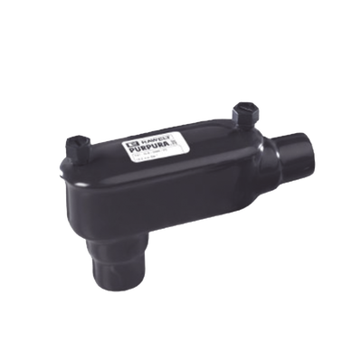 Caja Ovalada tipo LB con Recubrimiento Exterior de PVC de 1″ (25.4 mm).