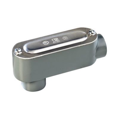 Caja Condulet tipo LB de 1/2″ (12.7 mm) Incluye tapa y tornillos.