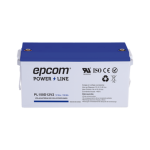 Batería de respaldo 12 V 150 Ah AGM | Certificada UL94-HB Retardo a la flama básica | Ciclo profundo | Para uso en aplicaciones fotovoltaicas y de emergencia | Terminales T5