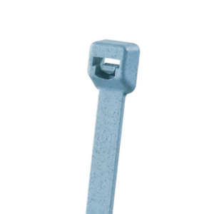Cincho Pan-Ty™ 203mm Largo x 3.4mm ancho, Intermedio de Nylon 6.6 y Metal Detectable, Color Azul Claro. 100 Piezas.
