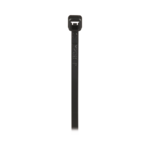 Cincho de Nylon 6.6 de Bloqueo, 203 mm largo x 2.5mm ancho, Color Negro, Exterior Resistente a Rayos UV, Paquete de 1000pz