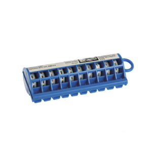 Dispensador de Etiquetas Marcadoras, Con Rollos Pre-Impresos con Números 0-9, de 2.4 Metros (7.87 Pies), Color Blanco