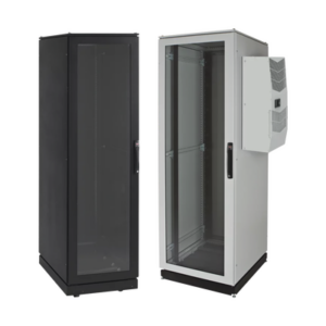 Gabinete de Telecomunicaciones ProLine V/D, 600 mm de Ancho, 1000 mm de Profundidad, Compatible Con Aire Acondicionado Tipo G52, NEMA 12, 42 UR, Color Negro
