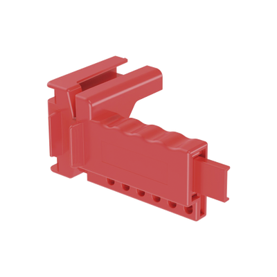 Dispositivo de Bloqueo LOTO para Válvulas de Bola, para Diámetros de Tubería de 1/4″ a 1″ y Longitud de Mango Hasta 7.5″, Color Rojo