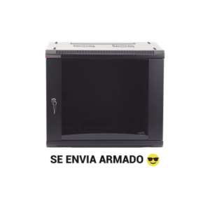 Gabinetes PRECISION, Con Puerta Perforada, de 19in, 6UR, 450mm de Profundidad, Color Negro