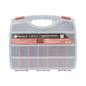 Caja Organizadora con 21 Divisiones Fabricada en Plástico de Alta Resistencia de 38x31x7 cm.