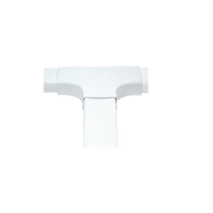 Sección en “T” color blanco de PVC auto extinguible, para canaleta PT48 (6140-01002)