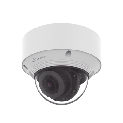 Cámara IP Tipo domo Antivandálica 5 Megapíxel / Lente Varifocal 3.2 – 10mm / IR 30M / WDR 120db / IP66 / H.265 & WiseStream / Inteligencia Artificial Deteccion de Personas y vehiculos