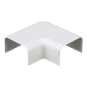 Conexión en ángulo recto “L”, para uso con canaleta LD10, material ABS, Color Blanco