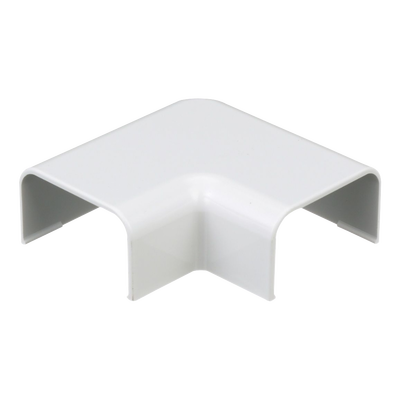 Conexión en ángulo recto “L”, para uso con canaleta LD10, material ABS, Color Blanco