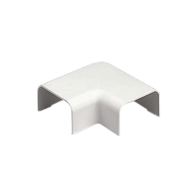 Conexión en ángulo recto “L”, para uso con canaleta LD3, material ABS, Color Blanco Mate