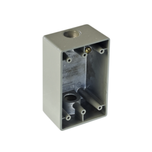 Caja Condulet FS de 3/4″ (19.05 mm) con dos bocas a prueba de intemperie.