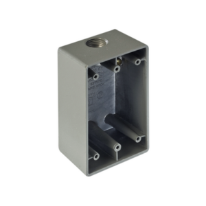 Caja Condulet FS de 1/2″ ( 12.7 mm) con una boca a prueba de intemperie.