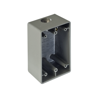 Caja Condulet FS de 1/2″ ( 12.7 mm) con una boca a prueba de intemperie.