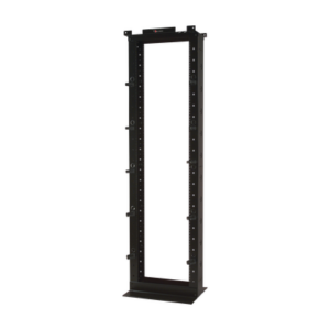 Rack de Dos Postes Estándar de 19″, Numerado, Fabricado en Aluminio y 45 Unidades de Rack, Profundidad de 457mm, Color Negro