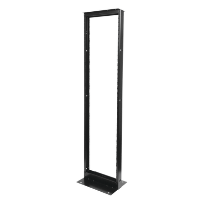 Rack de Dos Postes Estándar de 19″, Numerado, Fabricado en Acero y 45 Unidades de Rack, Color Negro
