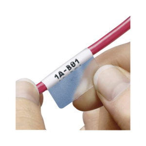 Hojas con 2500 Etiquetas Auto-Laminadas para Impresora Láser/Inyección de Tinta, para Cables de 3 a 7.1 mm (0.12 a 0.28 pulgadas) de Diámetro (12 – 10 AWG), Color Blanco