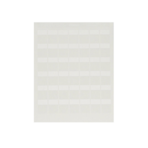 Paquete de Hojas con 2500 Etiquetas de Identificación Auto-Laminadas para Impresora Láser/Inyección de Tinta, para Cables de 4.1 a 8.1 mm de Diámetro (10 – 6 AWG), Color Blanco