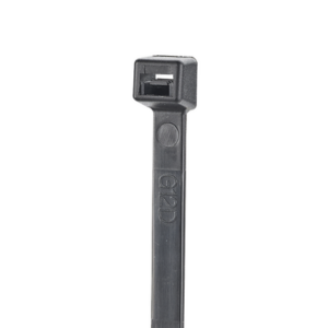 Cincho de Nylon 6.6 StrongHold™, 200mm largo x 2.5mm ancho, Color Negro, Exterior Resistente a Rayos UV, Paquete de 100pz