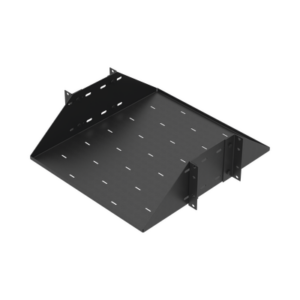 Charola para Soportar Equipos en Rack de 19″, Profundidad Ajustable hasta 484 mm. 150 Kg de Carga, Compatible con Racks de Doble Perforación, 3U