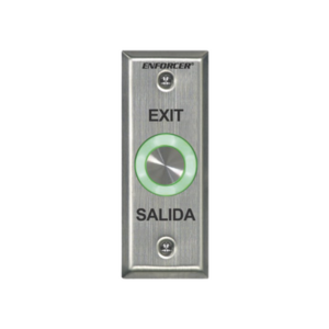 Botón de Salida con Aro Iluminado Color Verde y Rojo / IP65 / Buzzer / Función Toggle (Enclavado) / Temporizador / Relevador NC/NO/ Uso Exterior e Interior.