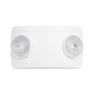 Luz de Emergencia Dual LED ultra compacta/150 lúmenes/Luz fría/Batería de Respaldo Incluida/Botón de test.