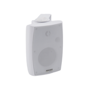 Altavoz de Pared de 2 vías | Woofer 4in + 1.5in | 2.5W – 20W | Para Sistemas 70/100V y 8 ohms | Material ABS | Rejilla y Bracket de Metal | Color Blanco