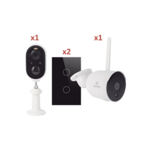 (Wifi) KIT 2 camaras Wifi y 2 apagadores inteligentes Wifi