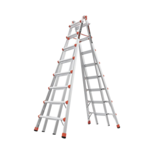 Escalera telescópica en “A” de 4.5 metros de aluminio.