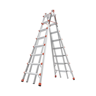 Escalera telescópica en “A” de 5.1 metros de aluminio.
