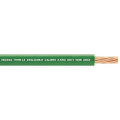 500 Metros / Cable Eléctrico / 8 AWG / Color verde / Cobre suave cableado / Aislamiento de PVC / Auto extinguible